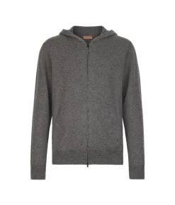 Felpa con zip in Cashmere Ultrasoft