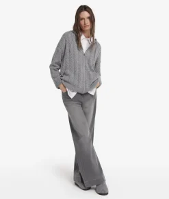Felpa trecce in Cashmere Ultrasoft