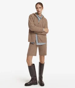 Felpa trecce in Cashmere Ultrasoft