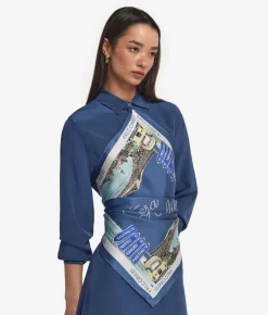 Foulard città in seta