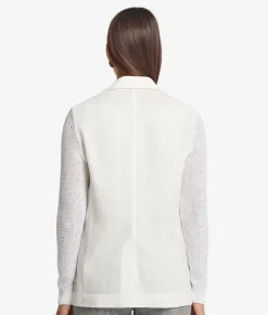 Giacca con micro paillettes sulle maniche