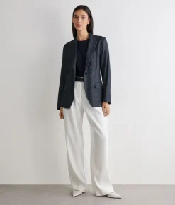 Giacca in cotone effetto denim