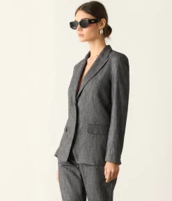 Giacca in cotone effetto denim