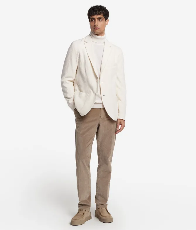 Giacca in velluto di lana e cashmere