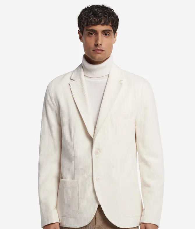 Giacca in velluto di lana e cashmere