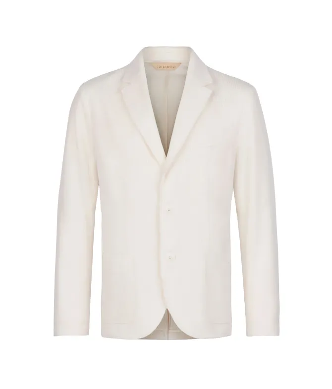 Giacca in velluto di lana e cashmere