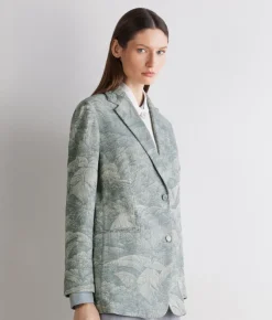 Giacca jacquard in cotone