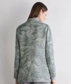 Giacca jacquard in cotone