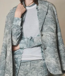 Giacca jacquard in cotone
