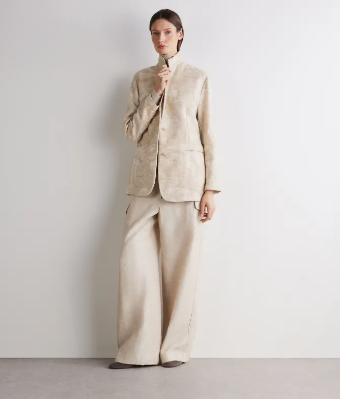 Giacca jacquard in cotone