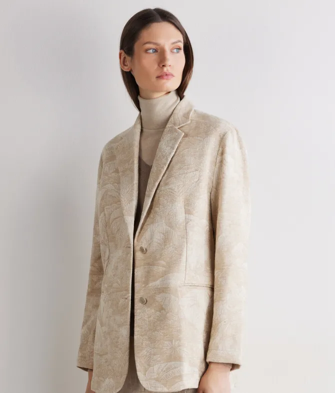 Giacca jacquard in cotone