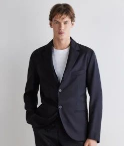 Giacca monopetto in cashmere seta