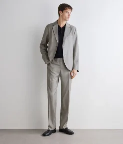Giacca monopetto in cashmere seta