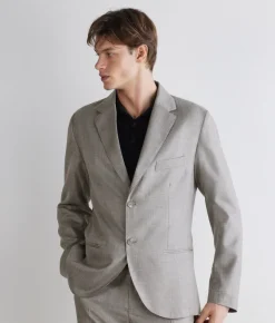 Giacca monopetto in cashmere seta