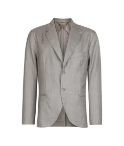 Giacca monopetto in cashmere seta