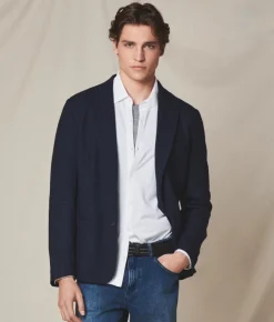 Giacca pied de poule in cashmere seta