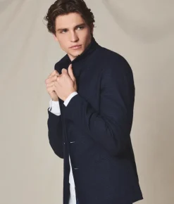 Giacca pied de poule in cashmere seta