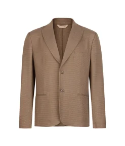 Giacca pied de poule in cashmere seta