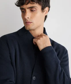 Giacca punto stoffa in lino cotone