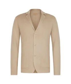 Giacca punto stoffa in lino cotone