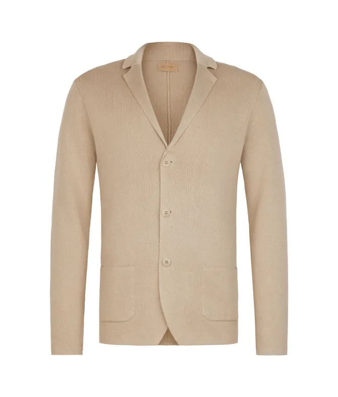 Giacca punto stoffa in lino cotone
