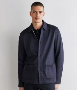 Giacca reversibile in cotone lino