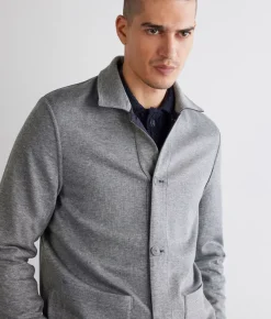 Giacca reversibile in cotone lino
