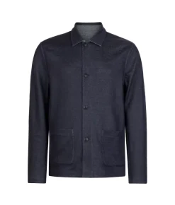 Giacca reversibile in cotone lino