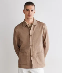Giacca reversibile in cotone lino
