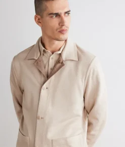 Giacca reversibile in cotone lino