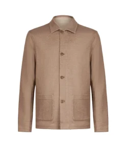 Giacca reversibile in cotone lino