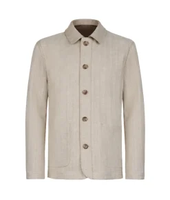 Giacca reversibile in cotone spinato