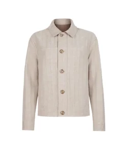 Giacca reversibile in cotone spinato