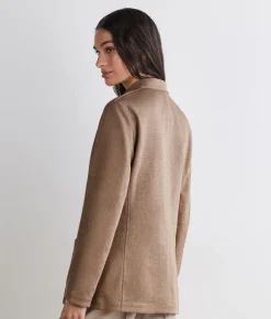 Giacca reversibile in lino e cotone