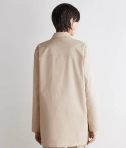 Giacca tecnica in cotone e cashmere