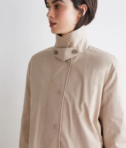 Giacca tecnica in cotone e cashmere