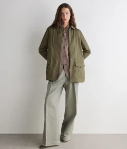 Giacca tecnica in cotone e cashmere