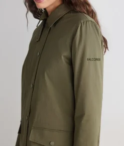 Giacca tecnica in cotone e cashmere