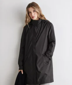 Giacca tecnica lunga con coulisse
