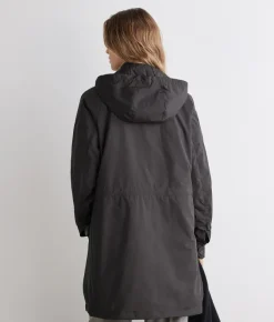 Giacca tecnica lunga con coulisse