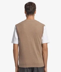 Gilet a coste in Cashmere Ultrasoft
