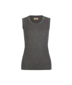 Gilet a costina in Cashmere Ultrafine