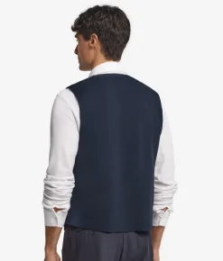 Gilet con bottoni in lana