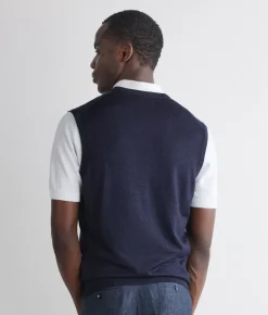 Gilet con scollo a V in Cashmere Ultrafine