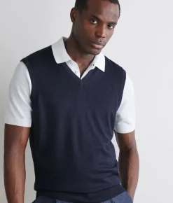 Gilet con scollo a V in Cashmere Ultrafine