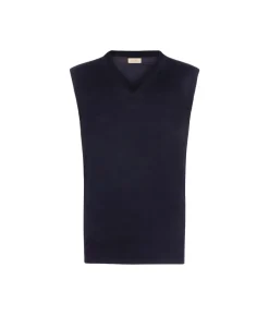 Gilet con scollo a V in Cashmere Ultrafine