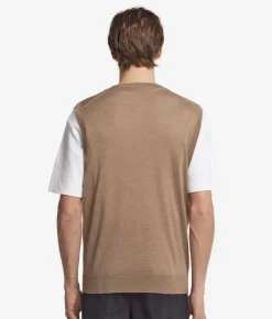 Gilet con scollo a V in Cashmere Ultrafine