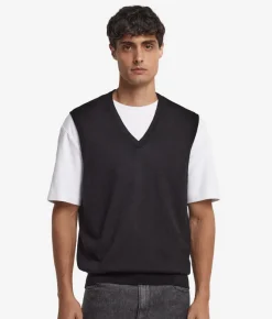 Gilet con scollo a V in Cashmere Ultrafine