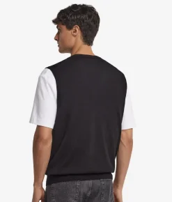 Gilet con scollo a V in Cashmere Ultrafine