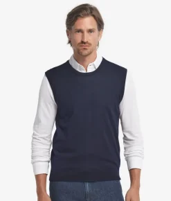 Gilet girocollo in Cashmere Ultrafine